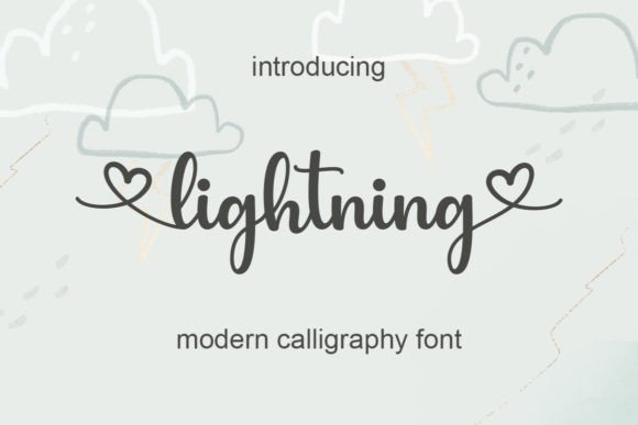 Lightning: The Enchanting Handwritten Font for Modern Branding