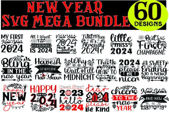 New Year SVG Design Mega Bundle