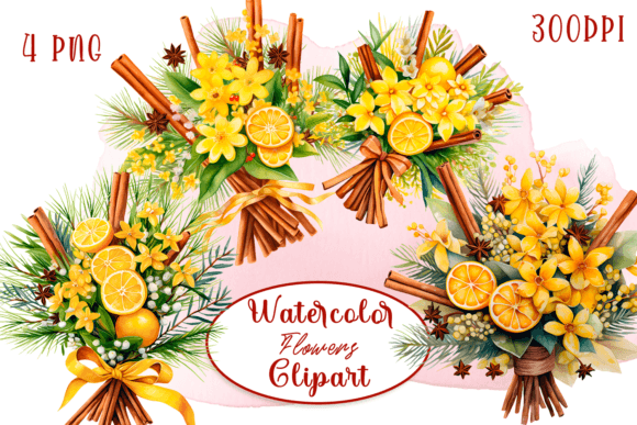 Yellow CHRISTMAS TIME Winter Flowers
